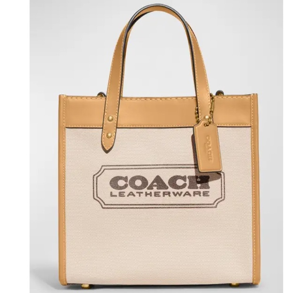 Coach Natural Canvas Tote NWOT